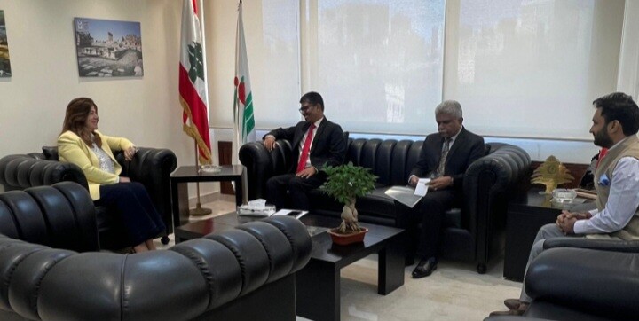 بايراقدريان بحثت مع سفير الهند تأهيل منشأتين رياضيتين في زوطر الشرقية وعين التينة بالبقاع