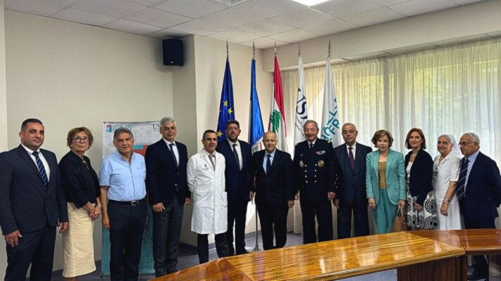 رئيس جمعية جوقة الشرف الفرنسية اختتم زيارته إلى لبنان بجولة على الصليب الأحمر ومستشفى أوتيل ديو