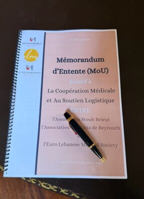 توقيع اتفاقية شراكة بين الجمعية الطبية اللبنانية الاوروبية و سطوح بيروت: لتأمين معدات وأدوية وخدمات طبية دورية