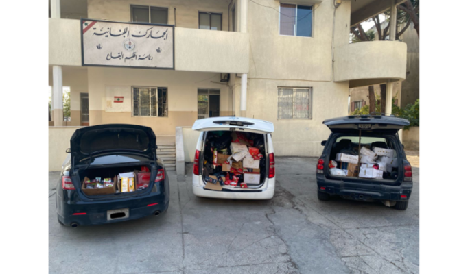 ضابطة شتورا تضبط طنًّا من المواد التبغية المهربة والمقلّدة في مستودع مشبوه