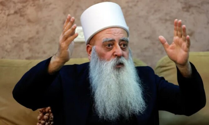 الشيخ موفق طريف يطالب بضمانات أمنية أميركية للطائفة الدرزية في سوريا: سيلغي أيضا الحاجة إلى التدخل الإسرائيلي