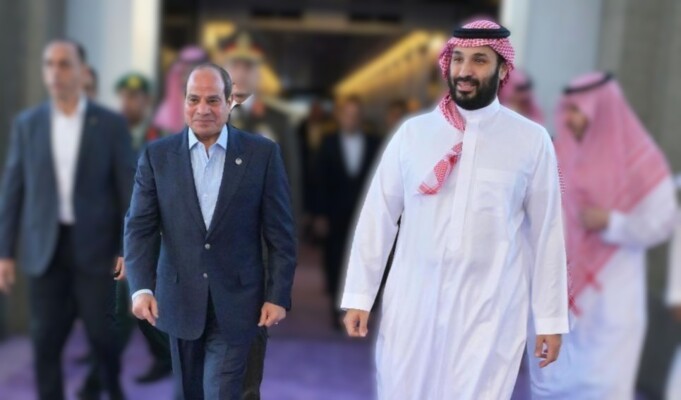 السيسي زار بن سلمان وتأكيد رفض محاولات تهجير الفلسطينيين وأهمية تجنب التصعيد بالمنطقة
