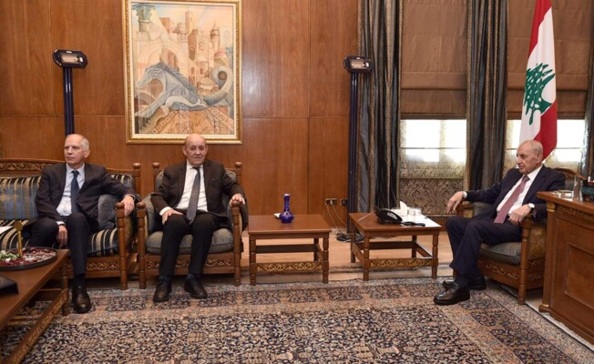 بري خلال لقائه لودريان: لا يجوز إستمرار إسرائيل بعدوانها على لبنان