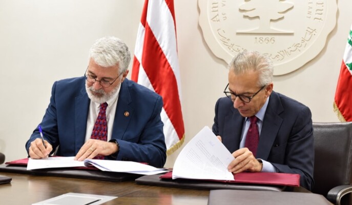 البساط وقّع مذكرة تفاهم مع الجامعة الأميركية لربط البحث الأكاديمي بصنع السياسات الاقتصادية