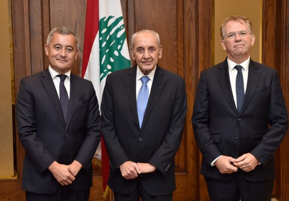 بري بحث مع وزير العدل الفرنسي الأوضاع في لبنان والمنطقة والعلاقات الثنائية وتلقى دعوتين لزيارة تركيا وباكستان