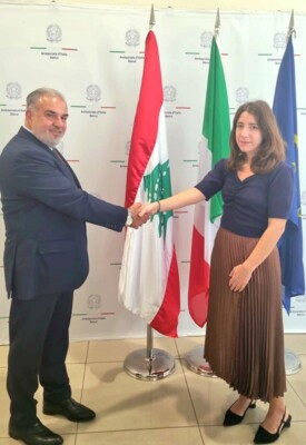 قيصر عبيد استعرض الأوضاع مع مسؤولة الشؤون السياسية في سفارة ايطاليا