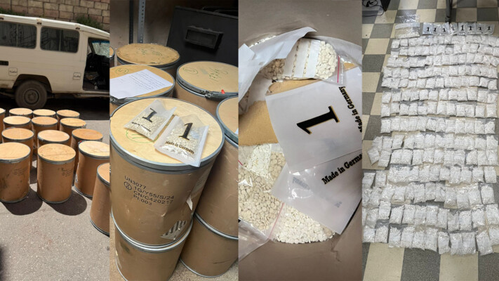 قوى الأمن: ضبط 344 كلغ من حبوب الكبتاغون وآلة لتصنيعها خلال مداهمتَين في بعلبك والبقاع الشمالي