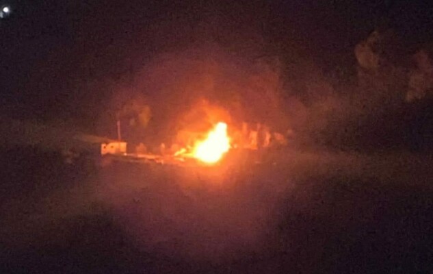 اندلاع حريق في بلدة مركبا نتيجة القصف المدفعي الإسرائيلي