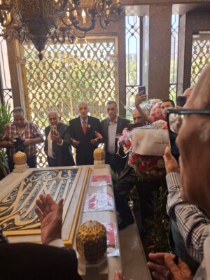 وفد من "المرابطون" عزى بعبدالناصر على ضريحه في القاهرة