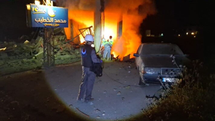 غارات إسرائيلية استهدفت دير الزهراني وتبنين وعربصاليم وكفرجوز وارزون بعد منتصف الليل