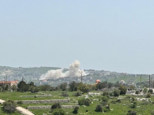 الطيران الحربي الإسرائيلي اغار مستهدفا أطراف بنت جبيل لناحية كونين