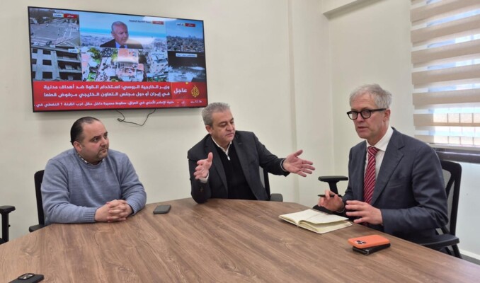 السفير البلجيكي باولز يتفقد غرفة عمليات بلدية صيدا