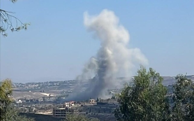 الجيش الإسرائيلي نفذ تفجيرا في محيط بنت جبيل وغارة استهدفت بني حيان وقصف طال أطراف كفرا