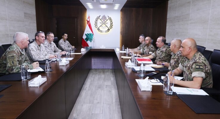قائد الجيش والجنرال الأميركي كليرفيلد بحثا ترتيبات اتفاق الإطار والصعوبات إثر الاعتداءات الإسرائيلية