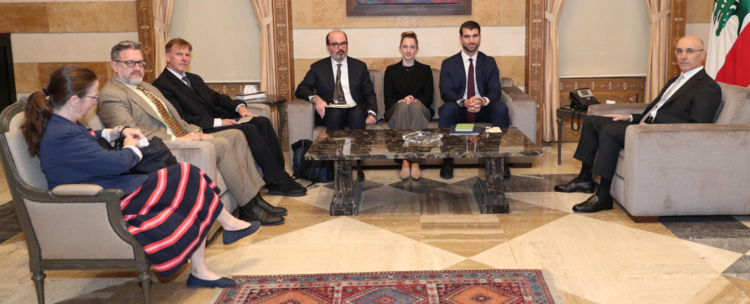 الحجار استقبل وفدًا من الخزانة الأميركية وبحث مع أبو فاعور وكرم بشؤون إنمائية وإدارية