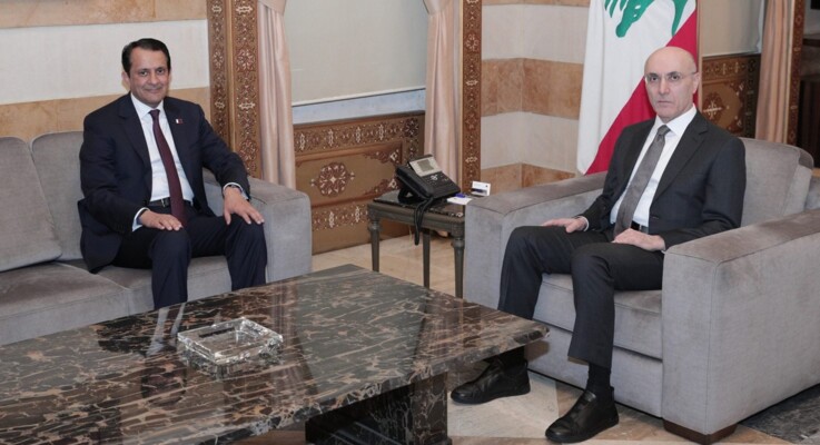 الحجار استقبل سفير قطر مؤكدًا دعم بلاده للبنان وعرض الأوضاع العامة والأمنية مع منيمنة وخلف والبعريني