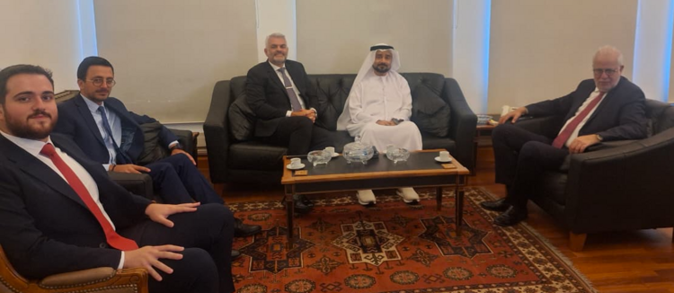 نصار استقبل الشامسي وبحث مع مقرر أممي بقانون استقلالية القضاء وتطوير الطب الشرعي