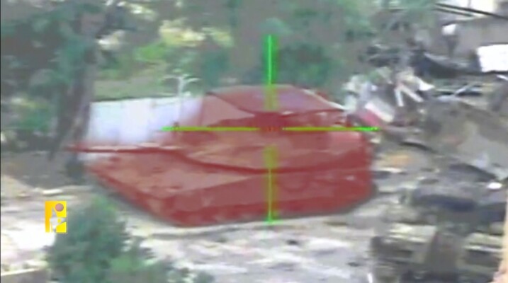 حزب الله أعلن استهداف تجمع لآليات الجيش الإسرائيلي في عيناتا ونشر مشاهد من استهداف دبابة ميركافا في البياضة