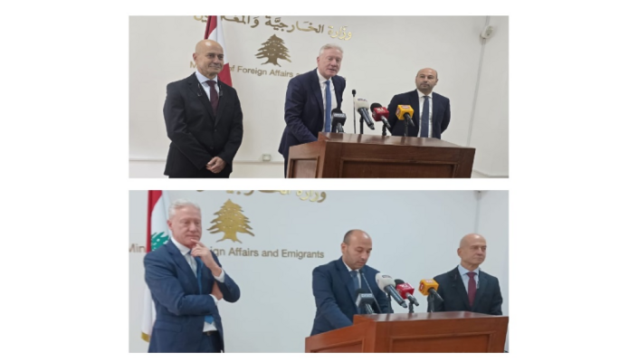 حفل التسليم والتسلّم في وزارة الخارجية بين السفيرين هاني الشميطللي وعبد الستار عيسى