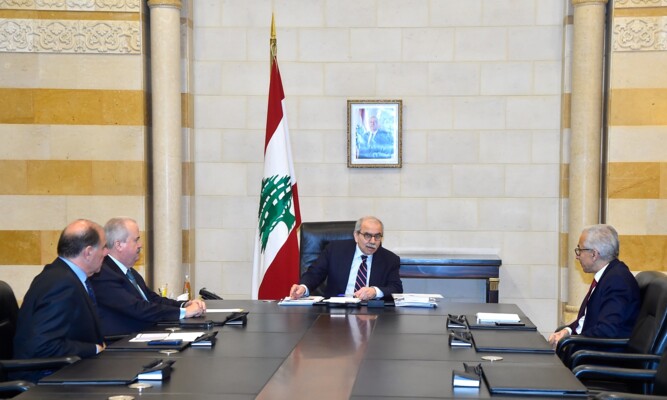 سلام اجتمع مع جابر والبساط وسعيد بشأن المشاركة باجتماعات صندوق النقد والبنك الدولي في واشنطن