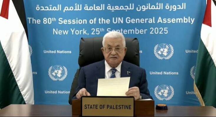 عباس يطالب بمنح فلسطين العضوية الكاملة في الأمم المتحدة ويحذر من السياسات الإسرائيلية