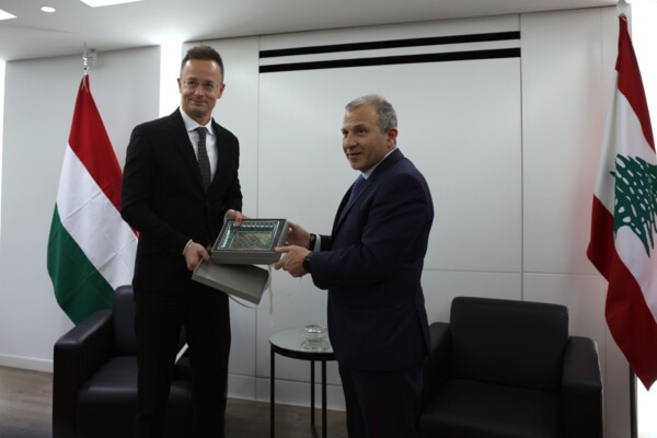 باسيل استقبل وزير خارجية هنغاريا