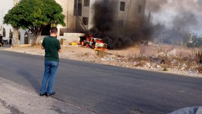 غارة من مسيرة إسرائيلية على سيارة في بلدة الجية
