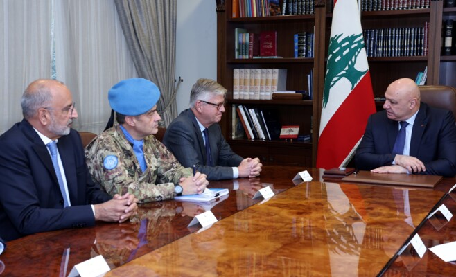 الرئيس عون: نأمل تجاوب مجلس الأمن مع طلب لبنان الإبقاء على مهمة اليونيفيل خلال السنة المقبلة