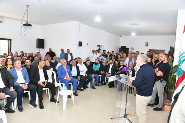 باسيل من عكار: ما يؤمن لكم الحقوق هي اللامركزية الإدارية التي تحول البلديات لإدارات فاعلة