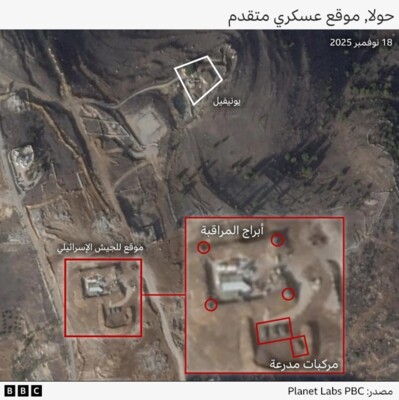 بي بي سي كشفت عن صور الأقمار الصناعية لمواقع الجيش الإسرائيلي في الجنوب: تمركز متوسط المدى ولا انسحاب قريب