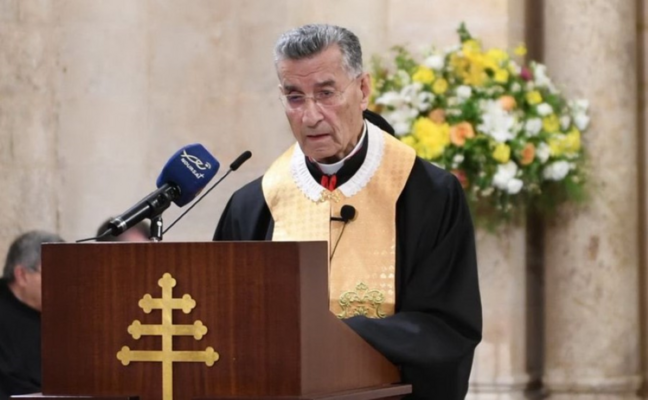 الراعي: ندعو لنجاح المساعي والمفاوضات لإحلال السلام ولا سيما بلبنان الذي يحمل أعباء أزماته