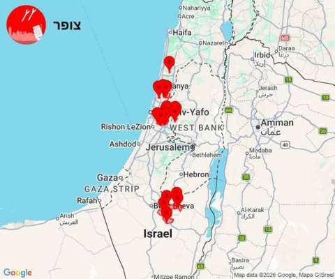 دوي انفجارات في منطقة القدس وشرق رام الله ومنطقة تل أبيب الكبرى
