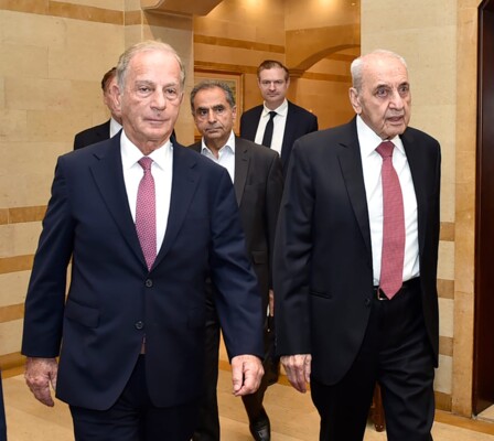 بري استقبل السفير الاميركي وعرض معه الاوضاع العامة