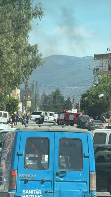قصف لأطراف زوطر الشرقية وميفدون ونجاة مسعفين أثناء تفقدهم مبنى تعرض لغارة على طريق عام ميفدون- شوكين