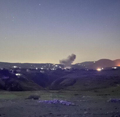 النشرة: الطيران الحربي الاسرائيلي شن سلسلة غارات على قرى ومحيط واطراف بلدات البقاع الغربي فجر اليوم