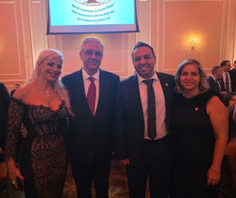 الجمعية اللبنانية الأميركية للديمقراطية شاركت في عشاء الجامعة اللبنانية الثقافية لتكريم رجل الأعمال اللبناني نجاد فارس