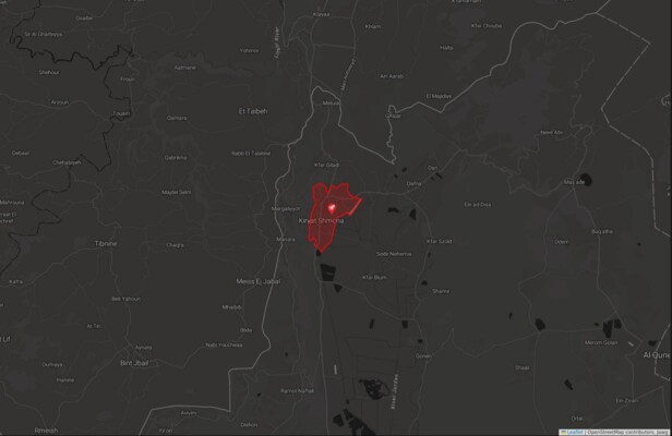 الجبهة الداخلية الاسرائيلية: دوي صفارات إنذار في كريات شمونة بعد رصد إطلاق صواريخ