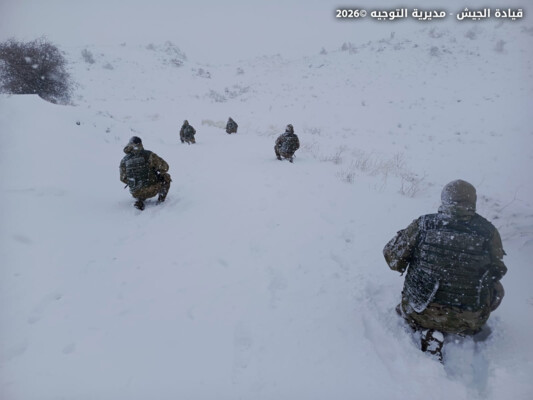 الجيش اللبناني: تنفيذ مهمات في عدد من المناطق الحدودية والجبلية