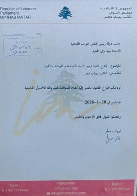 إيهاب مطر تقدم باقتراح قانون لترميم الأبنية المتصدعة والمهددة بالانهيار