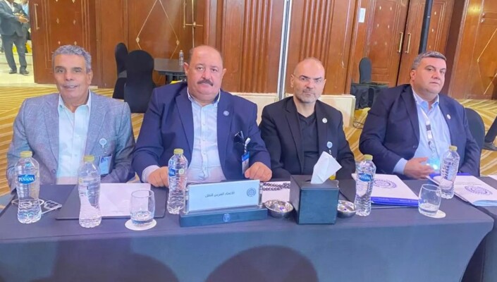لقاء بين الوفدين النقابي الشمالي والسوري المشاركين في مؤتمر العمل العربي في القاهرة