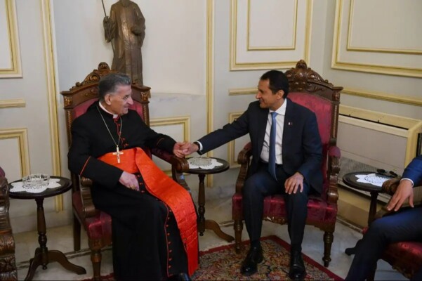 الراعي بحث مع سفير قطر الاوضاع العامة وتأكيد على دعم لبنان ونبذ العنف