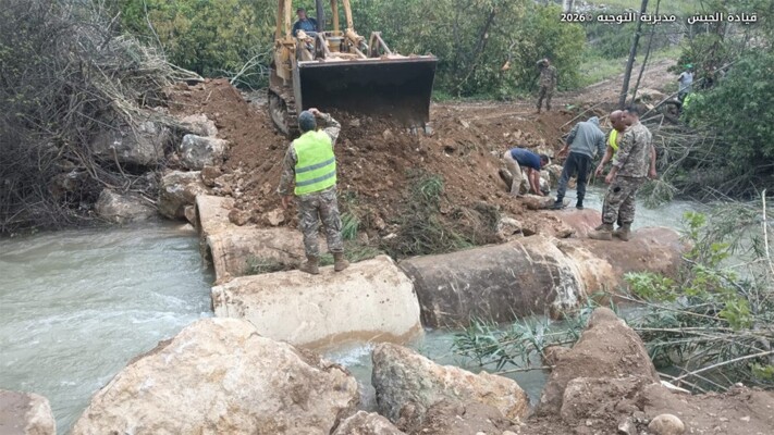 الجيش أزال ساترًا ترابيًّا كان قد وضعه الجيش الإسرائيلي على طريق الماري واستكمل أعمال إعادة تأهيل جسر طيرفلسيه
