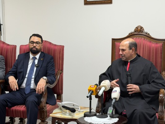 المطران جوزف معوض إستقبل القائم بأعمال السفارة السورية في لبنان