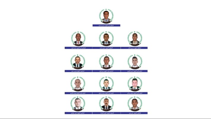 المديرية العامة لأمن الدولة نعت 13 شهيدًا من عناصرها نتيجة الاعتداءات الإسرائيلية