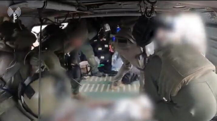 الجيش الإسرائيلي نشر مشاهد لعمليات إجلاء جنوده المصابين من جنوب لبنان