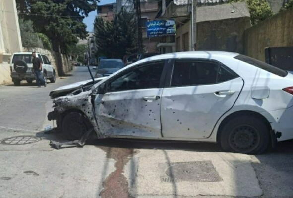 وقوع إصابات جراء غارة إسرائيلية استهدفت سيارة في حي المسلخ في النبطية