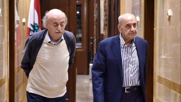 جنبلاط من عين التينة: أقصى ما يمكن أن يقدمه لبنان العودة إلى اتفاق الهدنة مع تطوير معين