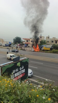 النشرة: مسيرة اسرائيلية استهدفت سيارة على مفرق برجا - الجية بعد دقائق من الاستهداف في السعديات