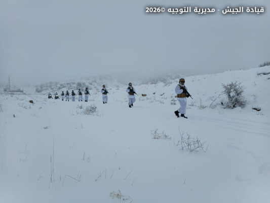 الجيش اللبناني: تنفيذ مهمات في عدد من المناطق الحدودية والجبلية