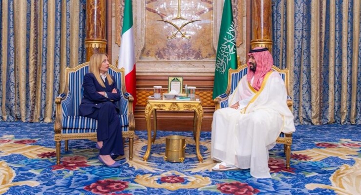 بن سلمان بحث مع ميلوني بتداعيات التصعيد العسكري على الملاحة الدولية وإمدادات الطاقة